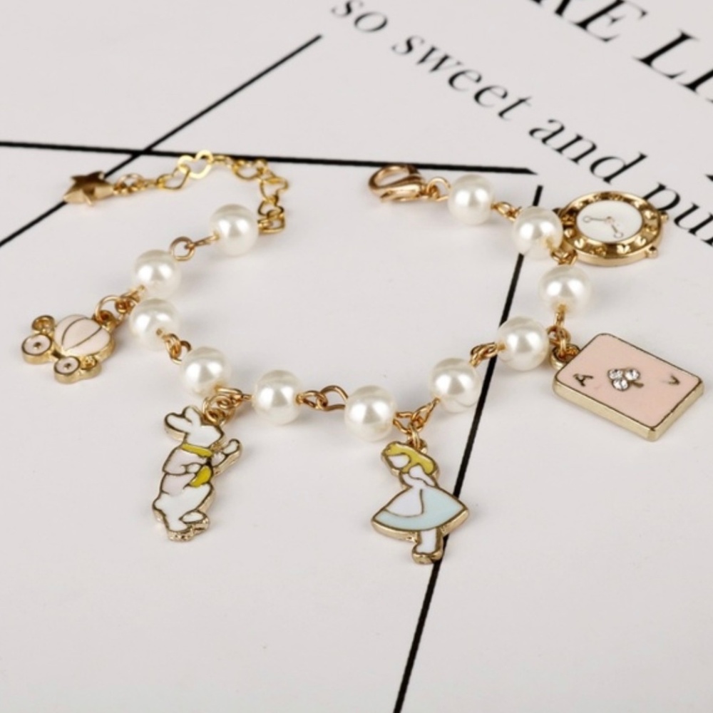 Dainty Alice in Wonderland Bracelet - Picture 2 of 2